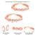 Rose gold plated cubic zirconia studded toe ring fancy bichiya jewellery gift for women