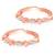 Rose gold plated cubic zirconia studded toe ring fancy bichiya jewellery gift for women