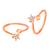 Rose gold plated cz studded adjustable toe ring stylish bichiya fancy daily regular jewellery for women