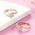Rose gold plated cubic zirconia studded adjustable toe ring stylish bichiya fancy daily regular jewellery for women