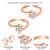 Rose gold plated cubic zirconia studded adjustable toe ring stylish bichiya fancy daily regular jewellery for women