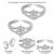 Silver plated cubic zirconia studded adjustable toe ring stylish bichiya fancy regular jewellery gift for women