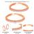 Rose gold plated cubic zirconia studded adjustable toe ring stylish bichiya daily regular fancy jewellery for women