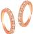 Cubic zirconia studded rose gold plated adjustable toe ring stylish bichiya daily regular fancy jewellery for women