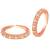 Cubic zirconia studded rose gold plated adjustable toe ring stylish bichiya daily regular fancy jewellery for women