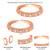 Cubic zirconia studded rose gold plated adjustable toe ring stylish bichiya daily regular fancy jewellery for women