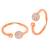 Rose gold plated cz studded adjustable toe ring stylish fancy bichiya daily regular jewellery for women
