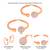 Rose gold plated cz studded adjustable toe ring stylish fancy bichiya daily regular jewellery for women