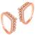 Cubic zirconia studded rose gold plated adjustable toe ring stylish bichiya daily regular jewellery for women