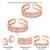 Cubic zirconia studded rose gold plated adjustable toe ring stylish fancy bichiya daily regular jewellery for women