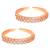 Rose gold plated cubic zirconia studded adjustable toe ring stylish bichiya fancy regular jewellery for women