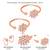 Cubic zirconia studded rose gold plated adjustable toe ring stylish floral bichiya daily regular jewellery for women