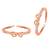 Rose gold plated cubic zirconia studded adjustable toe ring fancy bichiya stylish jewellery for women