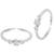 Silver plated cubic zirconia studded adjustable toe ring stylish fancy bichiya daily regular jewellery for women