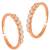 Cubic zirconia studded rose gold plated adjustable toe ring fancy bichiya daily regular jewellery for women