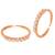 Cubic zirconia studded rose gold plated adjustable toe ring fancy bichiya daily regular jewellery for women