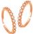 Cubic zirconia studded rose gold plated adjustable toe ring fancy bichiya daily regular stylish jewellery for women