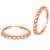 Cubic zirconia studded rose gold plated adjustable toe ring fancy bichiya daily regular stylish jewellery for women