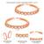 Cubic zirconia studded rose gold plated adjustable toe ring fancy bichiya daily regular stylish jewellery for women