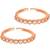 Cubic zirconia studded rose gold plated adjustable toe ring fancy bichiya daily regular stylish jewellery for women