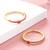 Gold plated rani pink cubic zirconia studded stylish toe ring adjustable bichiya fashion jewellery gift for women
