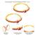 Gold plated rani pink cubic zirconia studded stylish toe ring adjustable bichiya fashion jewellery gift for women