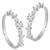 Cubic zirconia studded adjustable toe ring silver plated stylish bichiya fancy daily regular jewellery for women