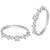Cubic zirconia studded adjustable toe ring silver plated stylish bichiya fancy daily regular jewellery for women