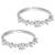 Cubic zirconia studded adjustable toe ring silver plated stylish bichiya fancy daily regular jewellery for women
