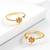 Rani pink green gold plated cubic zirconia studded adjustable toe rings stylish bichiya jewellery for women