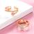 Rose gold plated cz studded adjustable fancy toe ring stylish bichiya daily regular jewellery for women