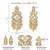 Gold plated crystals & beads studded dangle earrings ethnic jewellery gift for women & girls