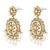 Gold plated crystals & beads studded dangle earrings ethnic jewellery gift for women girls