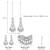 Silver plated kundan & lariya studded long dangle earrings ethnic jewellery for women