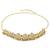 Gold plated rani pink green faux ruby faux emerald studded belly chain kamarbandh ethnic jewellery for women