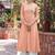 Peach lucknowi embroidered georgette readymade anarkali palazzo suit set