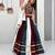 Multicolor Pur Rayon Cotton Navratri Lehenga Choli with 6 Meter Flair and Real Mirror Work