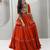 Elegant Orange Navratri Special Lehenga Choli