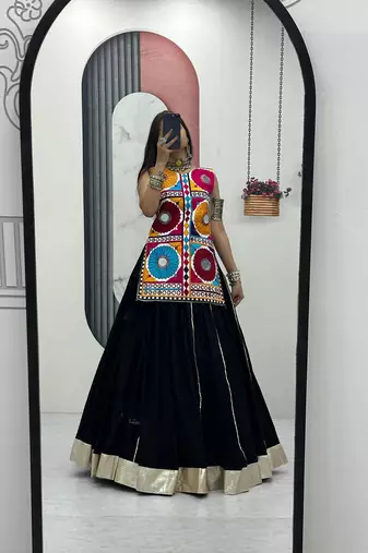 Hand Work Women's Navratri Special Kediyu Lehenga Collection