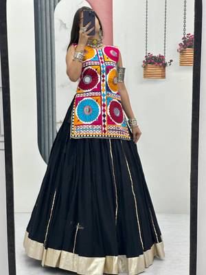 Hand Work Women's Navratri Special Kediyu Lehenga Collection 4