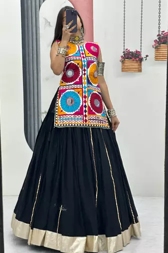 Hand Work Women's Navratri Special Kediyu Lehenga Collection