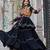 Black Pure Cotton Mirror Gamthi Work Lehenga Choli