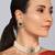 Indian bollywood gold plated kundan choker bridal necklace earrings jewelry set