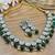 Indian bollywood gold plated kundan choker bridal necklace earrings jewelry set