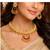 Indian bollywood gold plated kundan choker bridal necklace earrings jewelry set