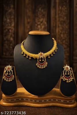 Indian bollywood gold plated kundan choker bridal necklace earrings jewelry set 3