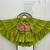 Parrot Green Pure Cotton Mirror Gamthi Work Lehenga Choli