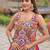 Navratri Wear Multi Color Gamthi Real Mirror Work Cotton Lehenga Choli