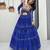 Blue Bandhni Printed Lehenga Choli Coord Set Red Color