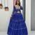 Blue Bandhni Printed Lehenga Choli Coord Set Red Color